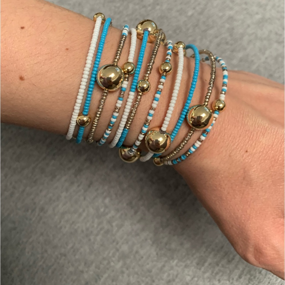 Beaded Coil Wrap Bracelet